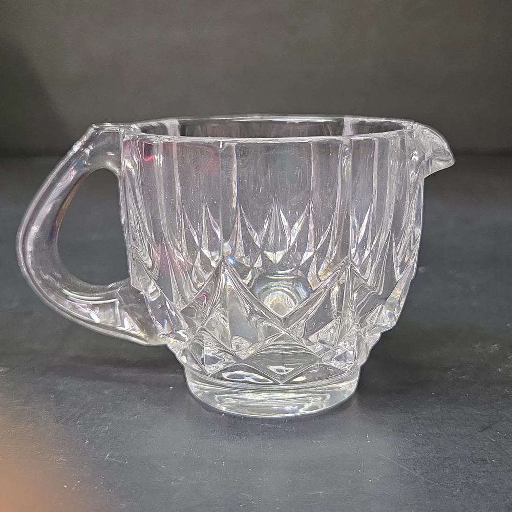 Brillant‎ West Germany Crystal Cream Sugar Tray Set W/ Original Box